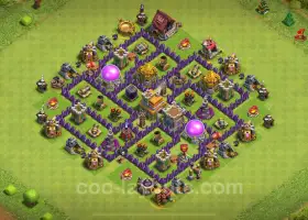 TH7 Farming Base Link – Anti 3 Star Hybrid COC 2024 #10488