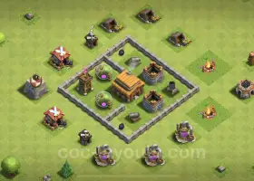 TH3 Hybrid Base Max Levels | Town Hall Level 3 Layouts #17979