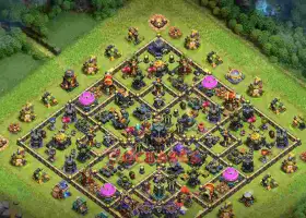 Town Hall 17 Trophy Base vzsb0 #57147