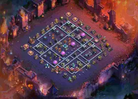 Best Town Hall 13 War Base Layout mzn3a #57152