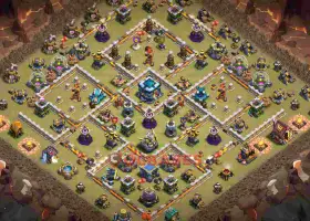 Top Town Hall 13 War Base Layout k5bxe #57157