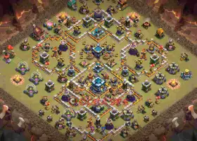 Town Hall 13 War Base -lanfl Layout for Battles #57158