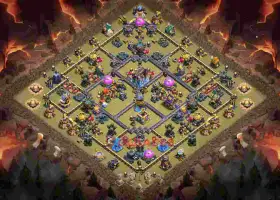 Top TH18 War Base Layout – Fujow #57350