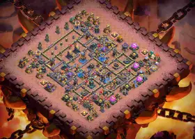 Best TH18 War Base Layout l4xz2 #57352