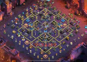 Best TH18 War Base Layout - ID 5sm8r #57356