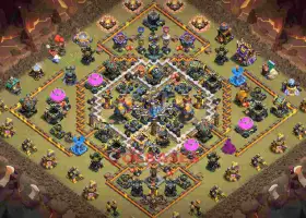 Best Town Hall 18 CWL Base Layout 50gri #57359