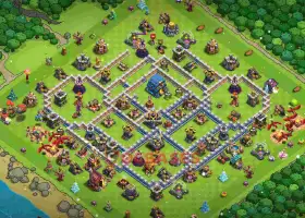Top TH12 War Base Layout hvb7w #57376