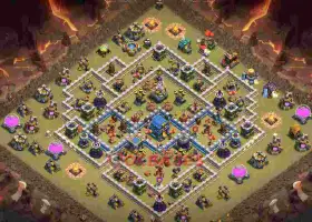 Best TH12 War Base Layout 89bez #57378