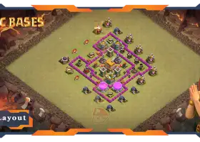 Top TH6 War Base with Anti 3 Star Defense #57394