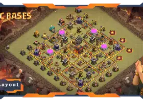 Top Townhall 10 Base Layouts with Links #57448
