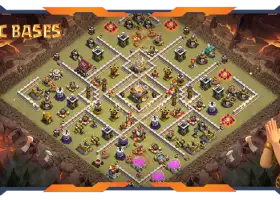 Top TH11 War Base with Anti 3 Star Layout #57454