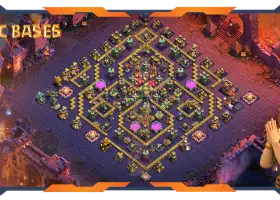 Top TH14 War Base with Anti 2-Star & Air Defense #57493