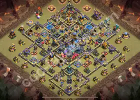 Best TH18 War Base Hybrid with Link 2025 #57497