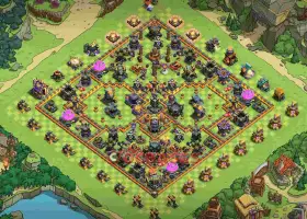 Best TH17 War Base Layout v22ol #57502