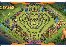 Top Troll TH18 Base with Funny Layout #57560