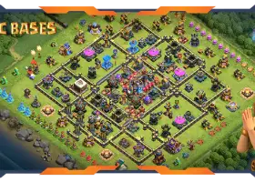 Top TH18 Farming Base with Link & Anti-Everything #57568