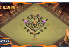 Top TH4 War Base with Link & Layout #57571