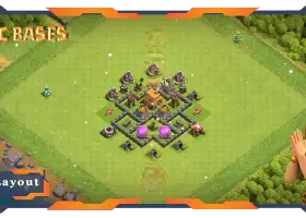 Top TH4 Defense Base with Link & Hybrid Layout #57578