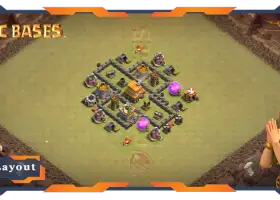 Top TH4 Max War Base with Anti 3-Star & Air Defense #57585