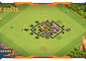 Top TH4 Max Level Anti 3 Star Base Layout #57586