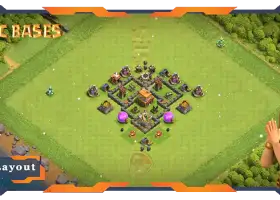 Top TH4 Anti Trophy Defense Layout #57597