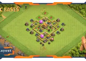 Top TH5 Farming Base with Anti 3-Star Layout #57598