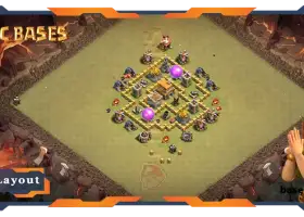 Top TH5 War Defense Base Layout with Link #57600