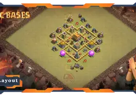 Top TH5 War Base with Anti 3 Star & Air Defense #57614
