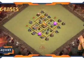 Top TH5 War Base with Anti 2 Star & Air Defense #57628