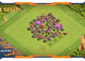 Top TH6 Farming Base with Anti Everything Layout #57637