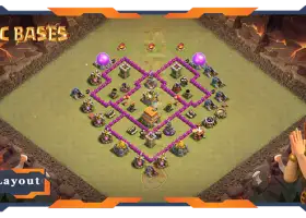 Top TH6 War Base with Anti Everything Layout #57638
