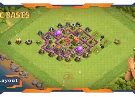Top TH6 Farming Base with Anti Everything Layout #57639