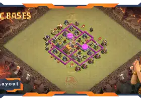 Top TH6 War Base with Anti 2 Star Layout #57651