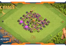 Top Trophy Base TH6 with Defense Layout #57660