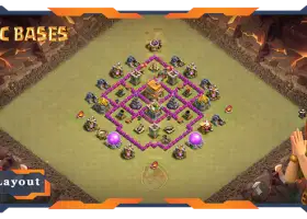 Top TH6 War Base with Anti 3-Star Layout #57661