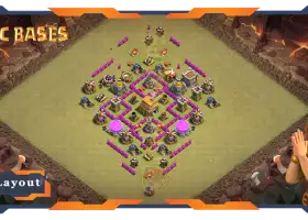Top TH6 War Base with Anti Everything Design #57667