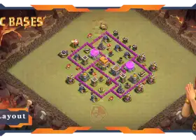 Top TH6 War Base Anti 2 Star #57669