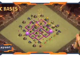 Top TH6 War Base with Anti 3 Star Layout #57670