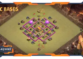 Top TH6 War Base with Anti 3 Star Layout #57671