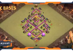 Top TH6 War Base with Anti Everything Layout #57673