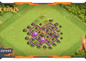 Top TH6 Farming Base with Link & Anti Everything #57687
