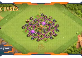 Top TH6 Base with Anti 3-Star & Hybrid Layout #57688