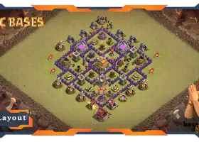 Best TH7 War Base Anti 2 Star Layout #57691
