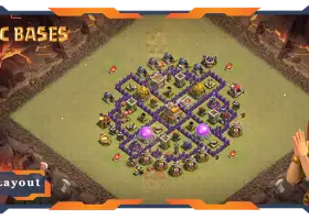 Top TH7 War Base with Anti-3 Star Layout #57692
