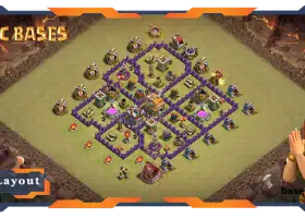 Top TH7 War Base with Anti Everything Layout #57694