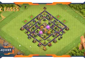 Top TH7 Farming Base with Anti 2-Star Design #57703