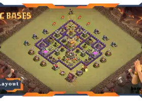 Top TH7 War Base with Anti 3-Star Layout #57705