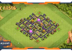 Top TH7 Defense Base with Anti-Air Layout #57714