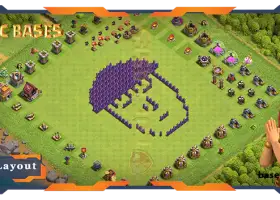 Top Troll Base TH7 with Link - Funny Clash of Clans Layout #57715