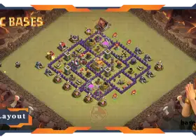 Top TH7 War Base with Anti 3-Star Design #57721